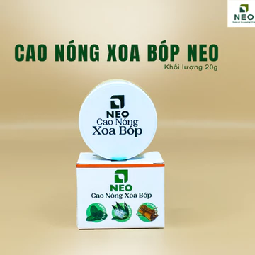 Cao nóng xoa bóp tinh dầu NEO cho người lớn đạt chuẩn OCOP 4 SAO - Cao tinh dầu tràm, bạc hà, quế - 20g