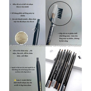 Chì kẻ mày Haozhuang phẩy sợi chì cứng chuyên nghiệp Eyebrow Pencil sắc nét
