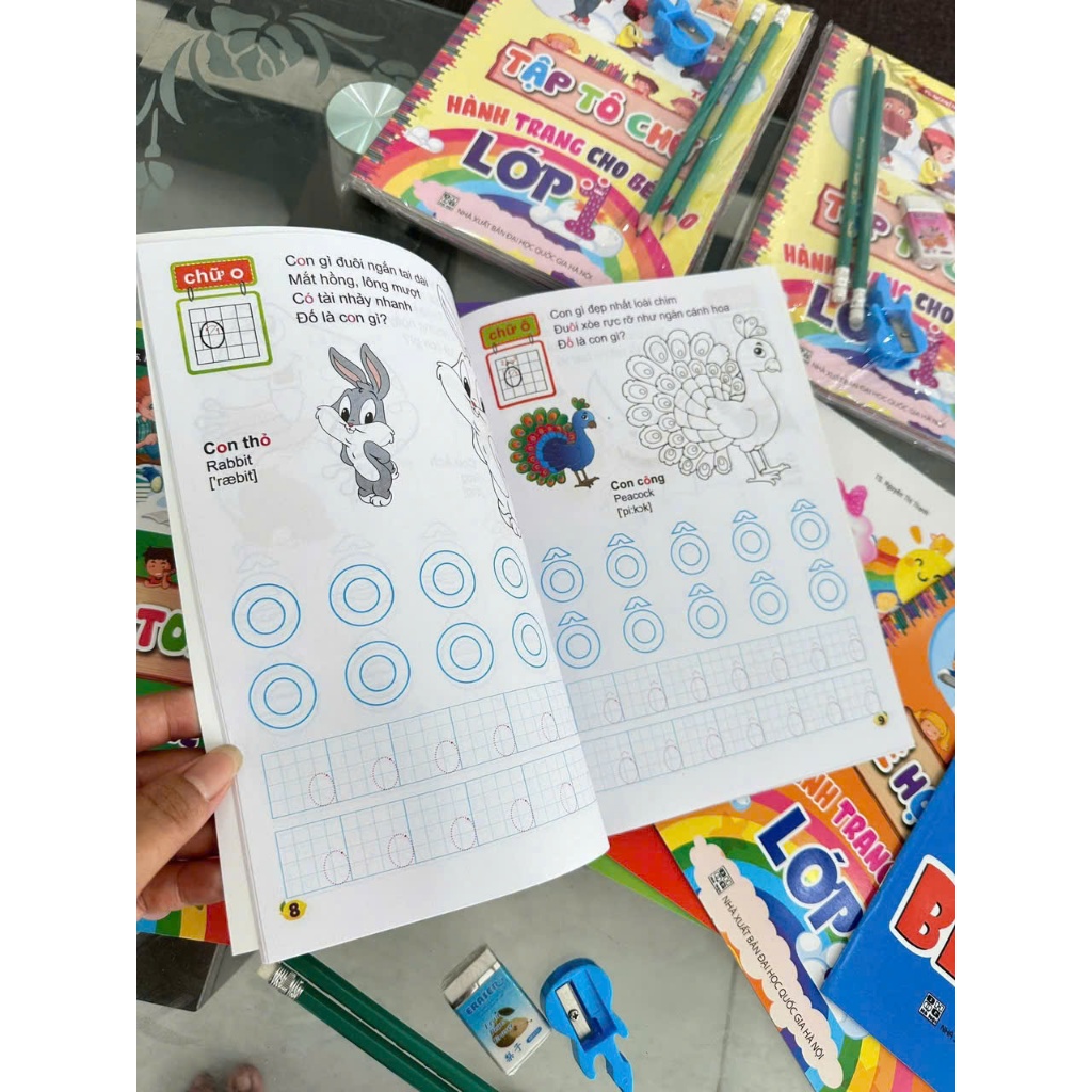 Bộ 10 tranh tô màu cho bé nhiều hình , đồ chơi sáng tạo giải trí tại nhà kèm bút chì ,đồ chuốt chì , gôm
