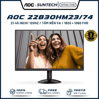 Màn Hình AOC 22B30HM23/74 - 21.45 inch Full HD, 120Hz (OC) Siêu Mượt, 1ms, Tấm Nền VA, Độ Sáng 300 nits, Adaptive Sync