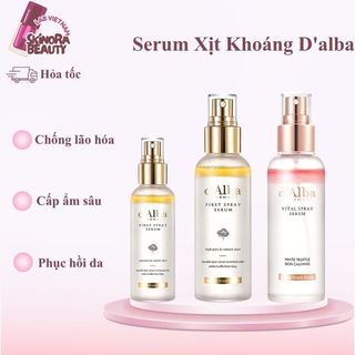 Serum Xịt Khoáng D'Alba First Spray Cấp Ẩm Serum D'Alba Tinh Chất Căng Bóng Cho Da 100ml - Skinora Beauty