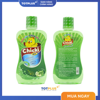 Nước Súc Miệng Trẻ Em Chicki – Giúp Sạch Khuẩn, Thơm Miệng, Ngừa Sâu Răng Cho Bé (Táo – Dâu – Cam)