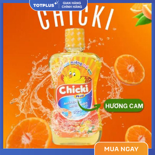 Nước Súc Miệng Trẻ Em Chicki – Giúp Sạch Khuẩn, Thơm Miệng, Ngừa Sâu Răng Cho Bé (Táo – Dâu – Cam)