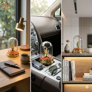 Tượng Hồ Ly Mini 6x8cm – Mẫu Trang Trí Nhỏ Gọn Trong Khung Kính