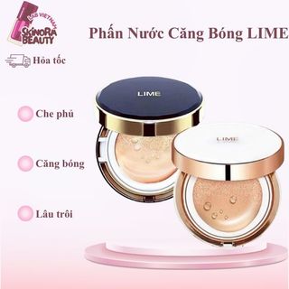 Phấn Nước LIME Kiềm Dầu 24H Real Cover Pink Cushion Lime Căng Bóng Cấp Ẩm Hàn Quốc 20g - Skinora Beauty