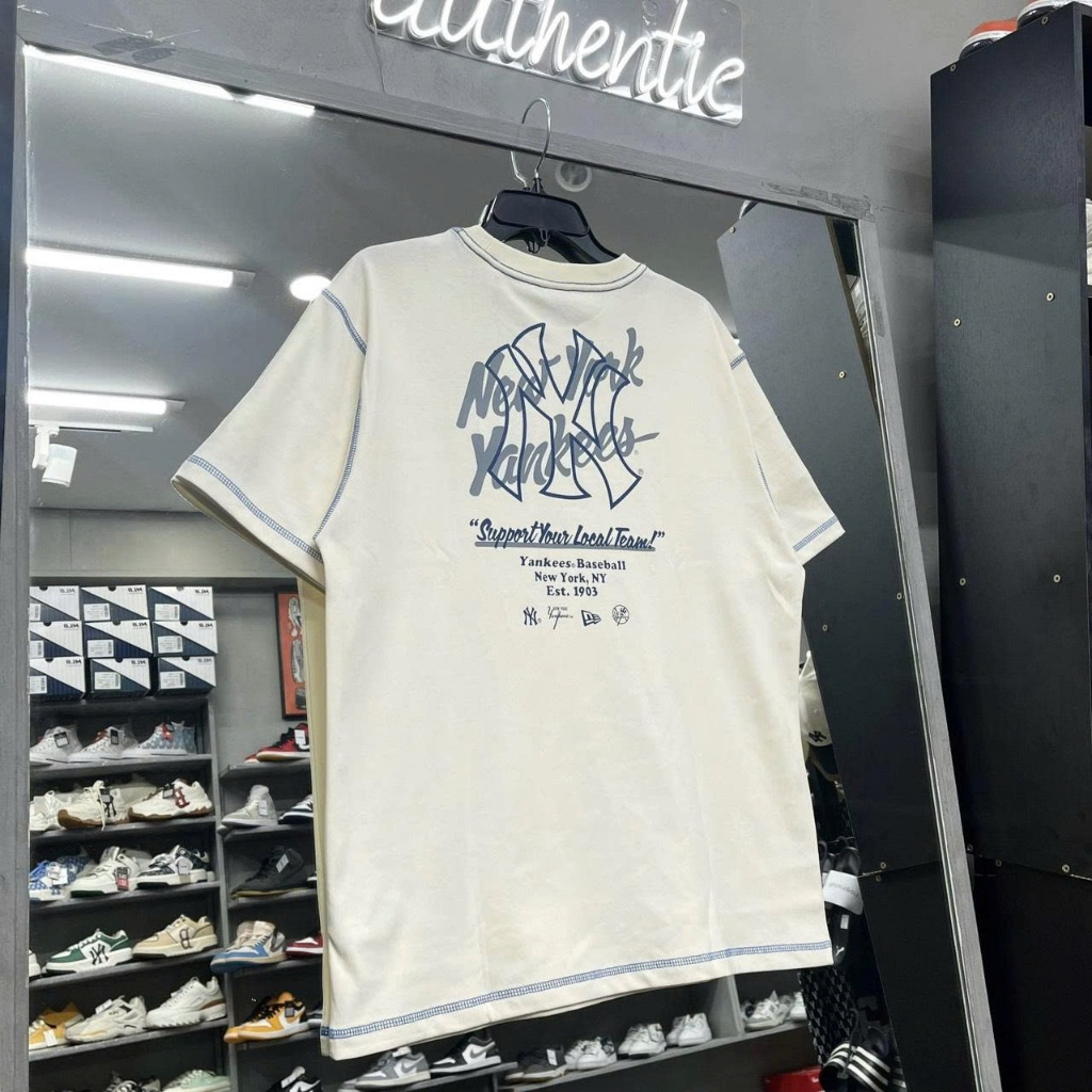Áo Thun New Era Ny Support Kem - 13578453