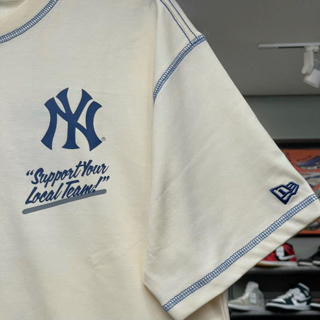 Áo Thun New Era Ny Support Kem - 13578453