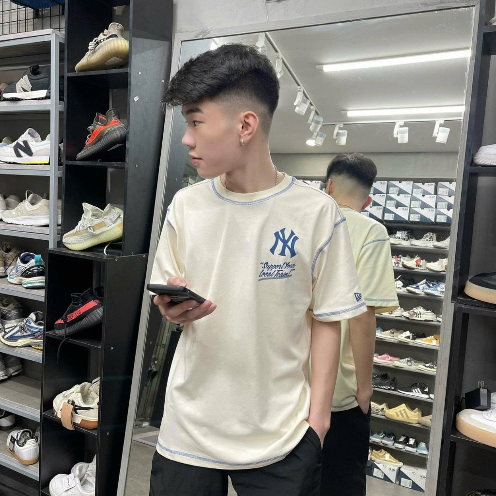 Áo Thun New Era Ny Support Kem - 13578453