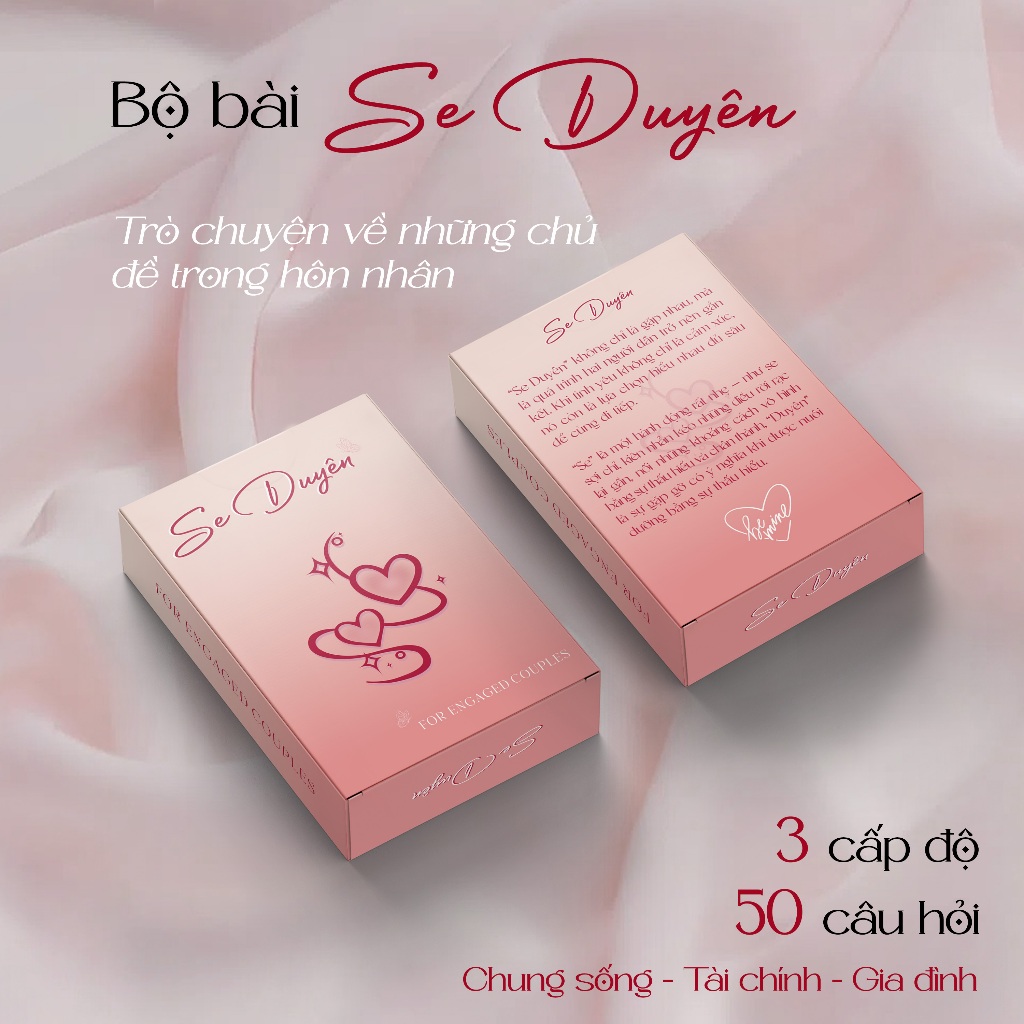 Bộ bài cặp đôi Se duyên Bài tình yêu giúp chuẩn bị tâm lý và kế hoạch sống chung trước ngày cưới