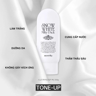 Kem Ủ Trắng Body Snow White Kem Makeup Body Secret Key Snow White Milky Pack Trắng Da 200g - Skinora Beauty