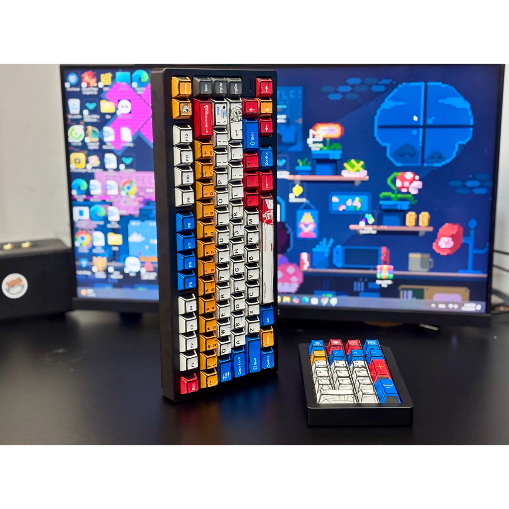 Bàn phím cơ RAINY75 Kết Nối 3 Mode, Full Nhôm, Led RGB,  BẢO HÀNH 12 THÁNG đã mod tại tungcustom | BigBuy360 - bigbuy360.vn