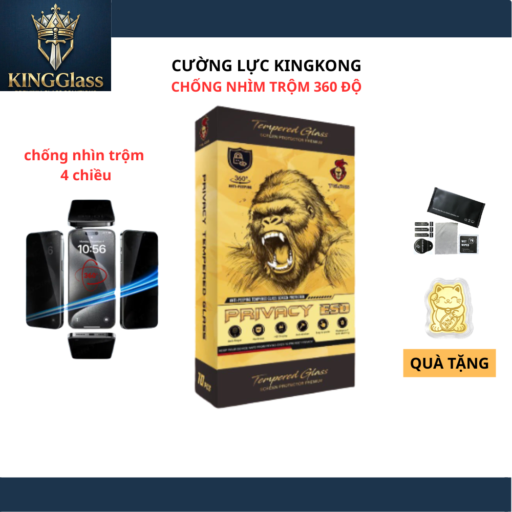 Kính cường lực iphone chống nhìn trộm 360 độ từ mọi góc cho ip 17 ProMax 16 ProMax 15 14 13 12 11 Pro Max Xs Xr XsMax X.