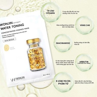 Combo 10 Mặt Nạ Wonjin Effect Mask Dưỡng Trắng Mặt Nạ DR.WONJIN Hàn Quốc Cấp Ẩm Phục Hồi Da - Skinora Beauty
