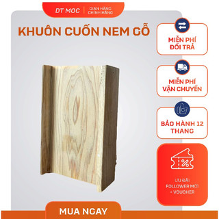 Khuôn Cuộn Nem Chả Giò Bằng Gỗ Tự Nhiên An Toàn, Tiện Lợi Kích Thước 9cm 12cm
