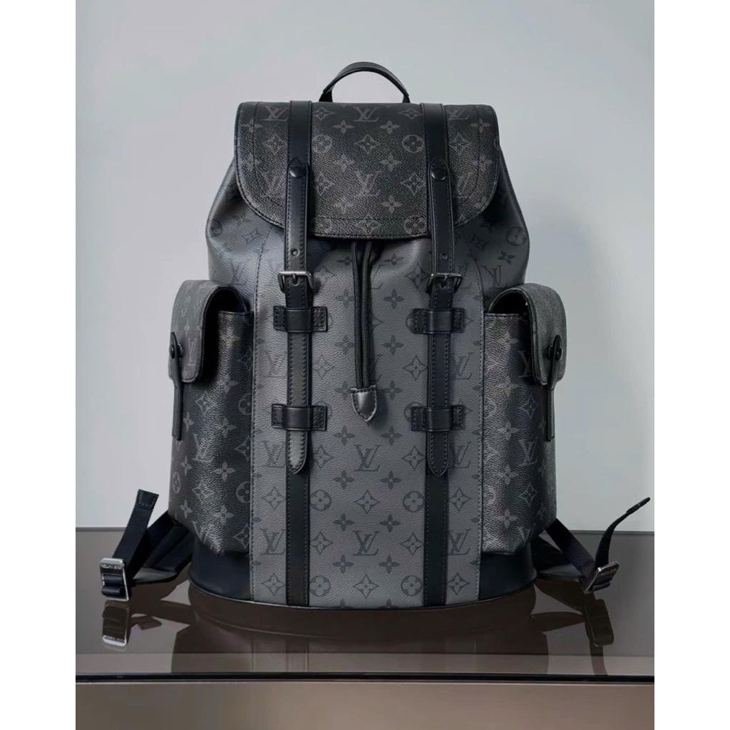 ⚡️[Hight Quality] Balo Nam Nữ \/ Ch1tope Gray And Black - Điểm Nhấn Quai Da Phối Màu Cao Cấp Loại 1