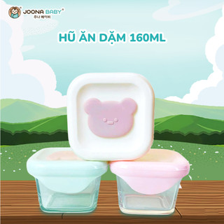 Hộp Trữ Đông Thủy Tinh Kichilachi Đựng Thức Ăn Dặm Cho Bé Dung Tích 160ml (MÀU NGẪU NHIÊN)