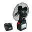 Combo quạt Pin Mulitan, Quạt 8inch Lồng Sắt Chân Pin Phổ Thông 4cm, Quạt 2 Tốc Độ Gió