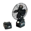 Combo quạt Pin Mulitan, Quạt 8inch Lồng Sắt Chân Pin Phổ Thông 4cm, Quạt 2 Tốc Độ Gió