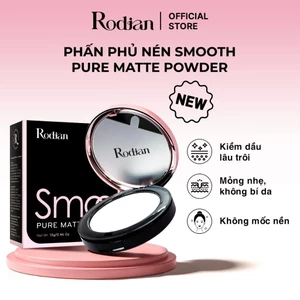 Phấn Nén Kiềm Dầu Rodian Smooth Pure 13g - Phấn Phủ Trang Điểm Mỏng Nhẹ Không Bí Da