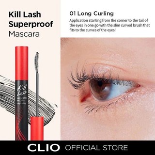 Mascara CLIO Làm Cong Mi Chuốt Mi CLIO Kill Lash Superproof Chống Nước Lâu Giữ Cong 24H 7g - skinora Beauty