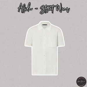 ⚡️[Hight Quality] Áo Polo Len \/ Nam Nữ White Shirts - Điểm Nhấn Chữ Quanh Áo Cảm Giác Tươi Mát Loại 1
