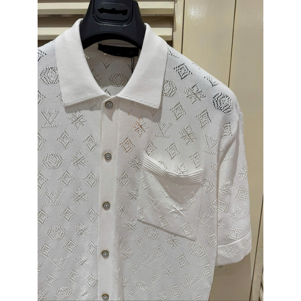 ⚡️[Hight Quality] Áo Polo Len \/ Nam Nữ White Shirts - Điểm Nhấn Chữ Quanh Áo Cảm Giác Tươi Mát Loại 1