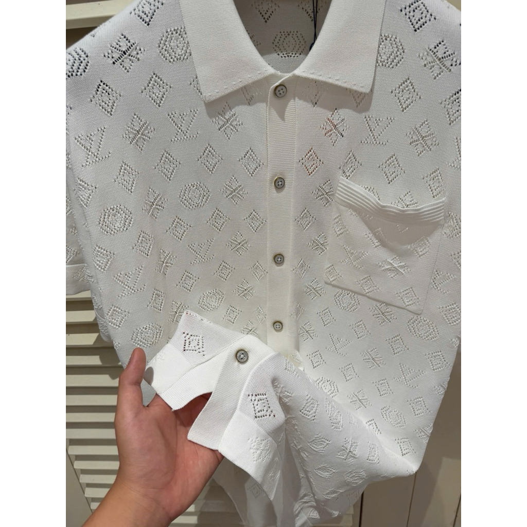 ⚡️[Hight Quality] Áo Polo Len \/ Nam Nữ White Shirts - Điểm Nhấn Chữ Quanh Áo Cảm Giác Tươi Mát Loại 1
