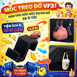 Mốc treo đồ gắn hộc đựng đồ tiện lợi dành cho Vinfast VF3