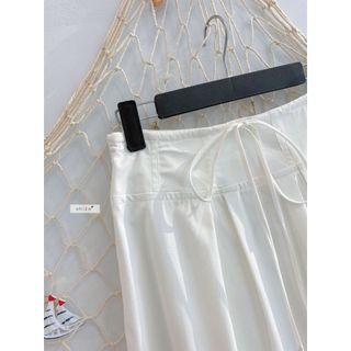 𝐏𝐮𝐫𝐞 𝐋𝐢𝐧𝐞 𝐒𝐤𝐢𝐫𝐭 - Chân váy midi dáng xòe, chân váy dáng dài thiết kế rút eo nhiennhienvintage NCV00027