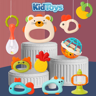 Combo 10 món lục lạc xúc xắc gặm nướu KidToys – đồ chơi treo nôi cho bé sơ sinh