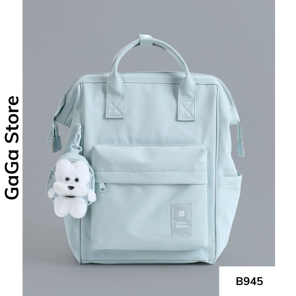 Balo nữ đi học màu trơn dễ thương phong cách Ulzzang cho học sinh các cấp B945 gagastore