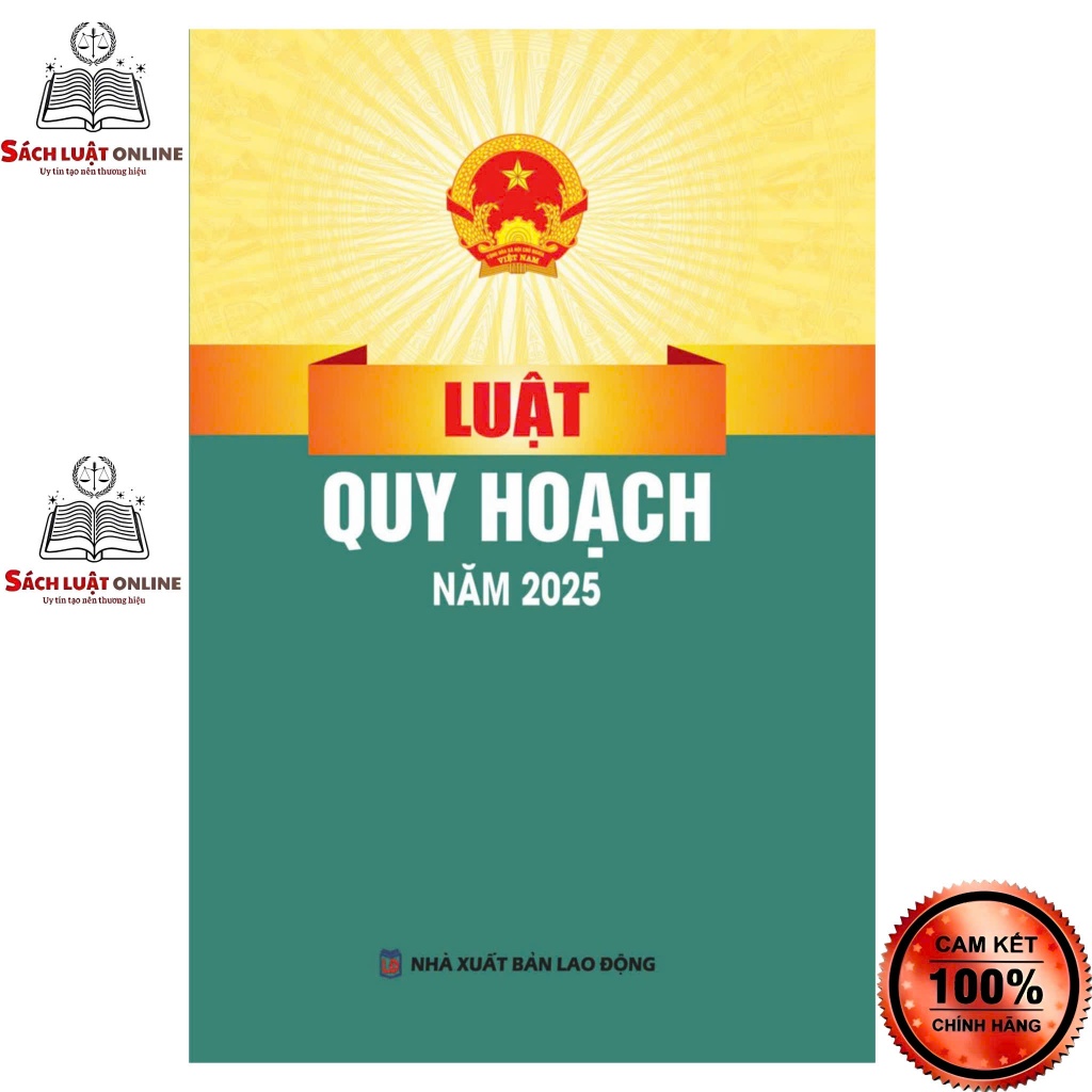 Sách - Luật quy hoạch năm 2025 (NXB Lao động)