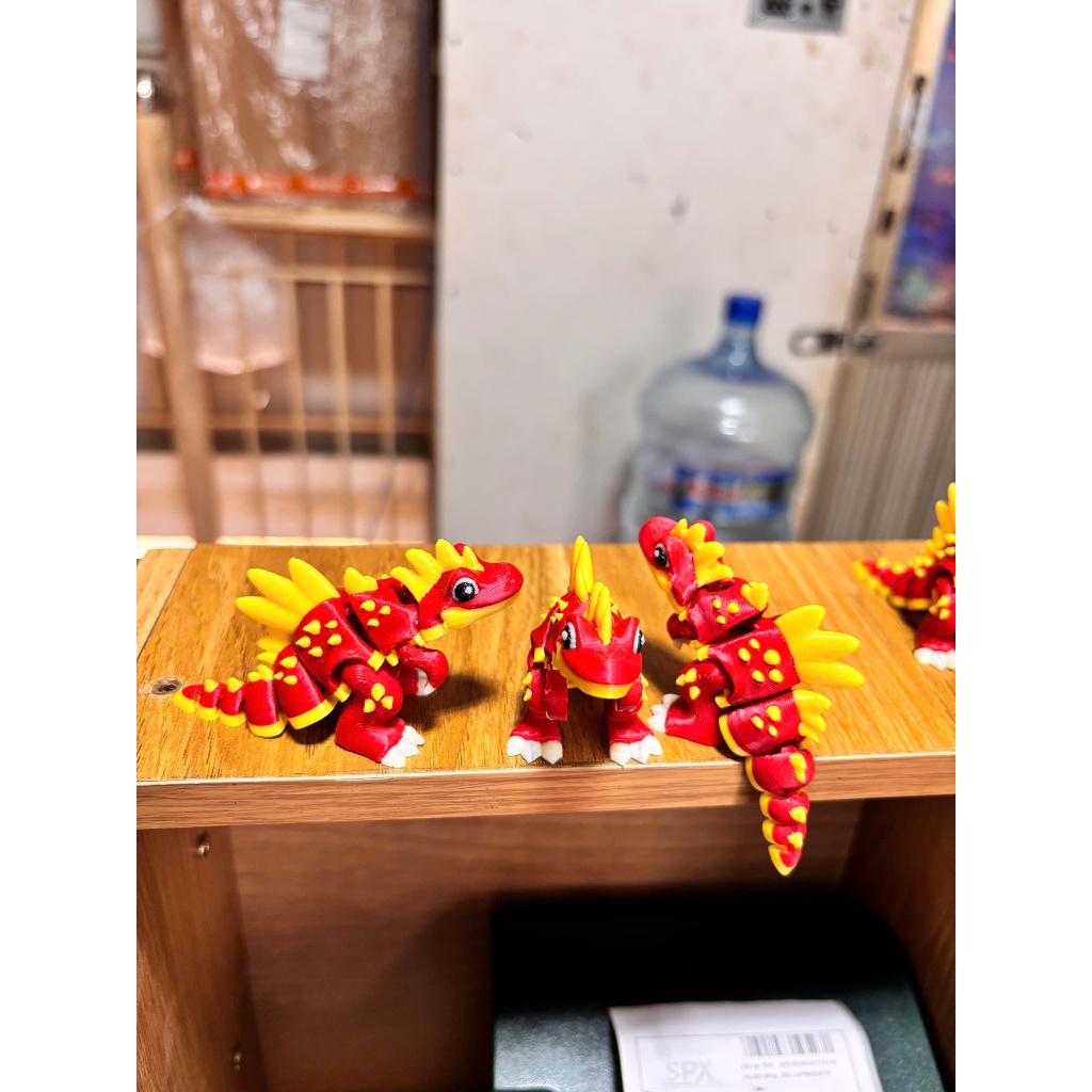 Mô Hình Khủng Long Spinosaurus In 3D Nhiều Màu FLEXI Trang Trí Hồ Cá , Bàn Học - In Khớp Linh Hoạt