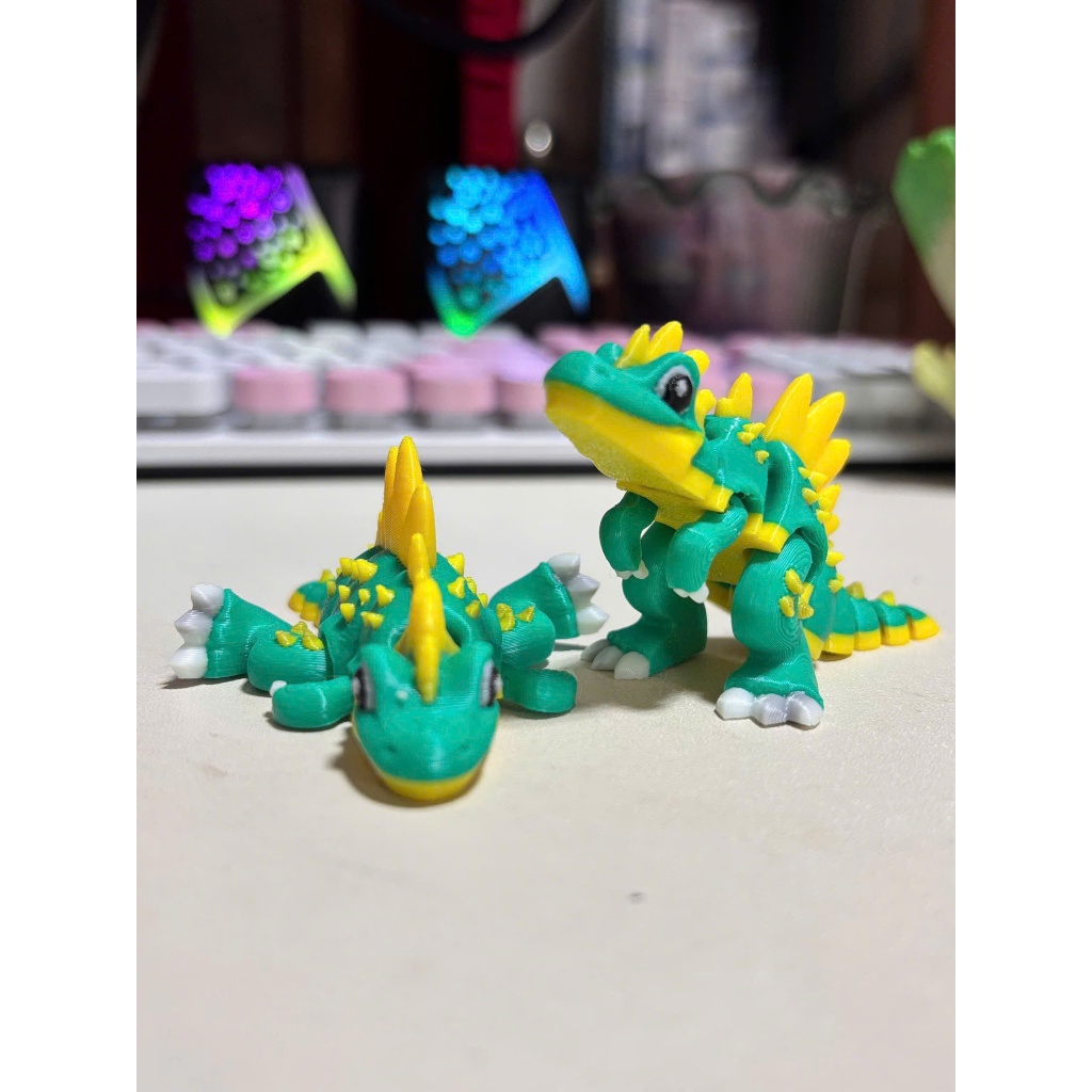 Mô Hình Khủng Long Spinosaurus In 3D Nhiều Màu FLEXI Trang Trí Hồ Cá , Bàn Học - In Khớp Linh Hoạt