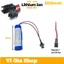 Pin Sạc 18650 3.7V 2500mAh Jack SM 2.54mm 2P Có Mạch Bảo Vệ Cho Đồ Chơi Đèn Máy Massage Vĩ Gia Shop