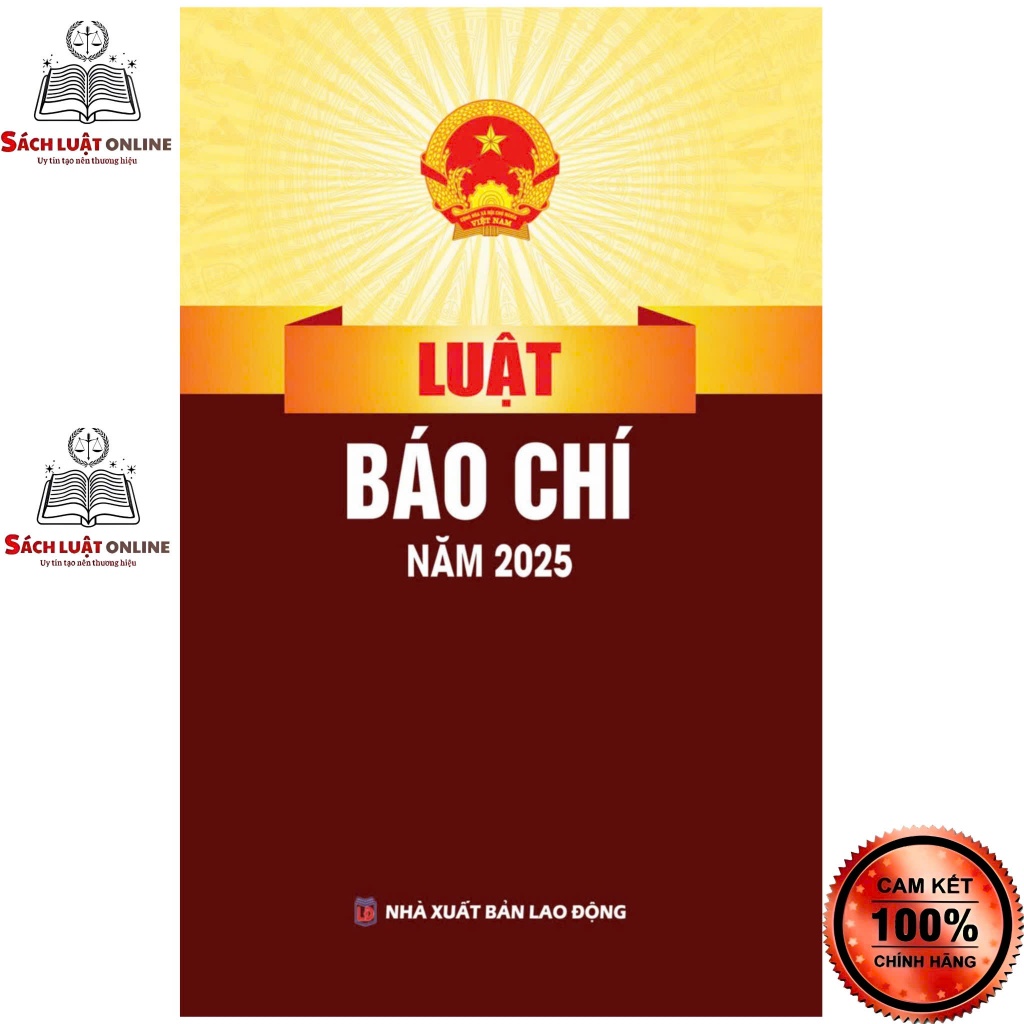 Sách - Luật báo chí năm 2025 (NXB Lao động)