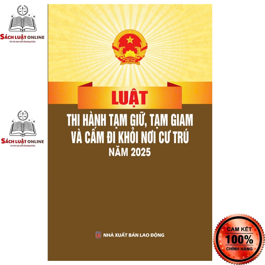 Sách - Luật thi hành tạm giữ tạm giam và cấm đi khỏi nơi cư trú (NXB Lao động)