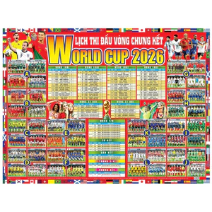 LICH THI ĐẤU BÓNG ĐÁ WORLD CUP 2026 - DỄ XEM - MUA 3 TẶNG 1