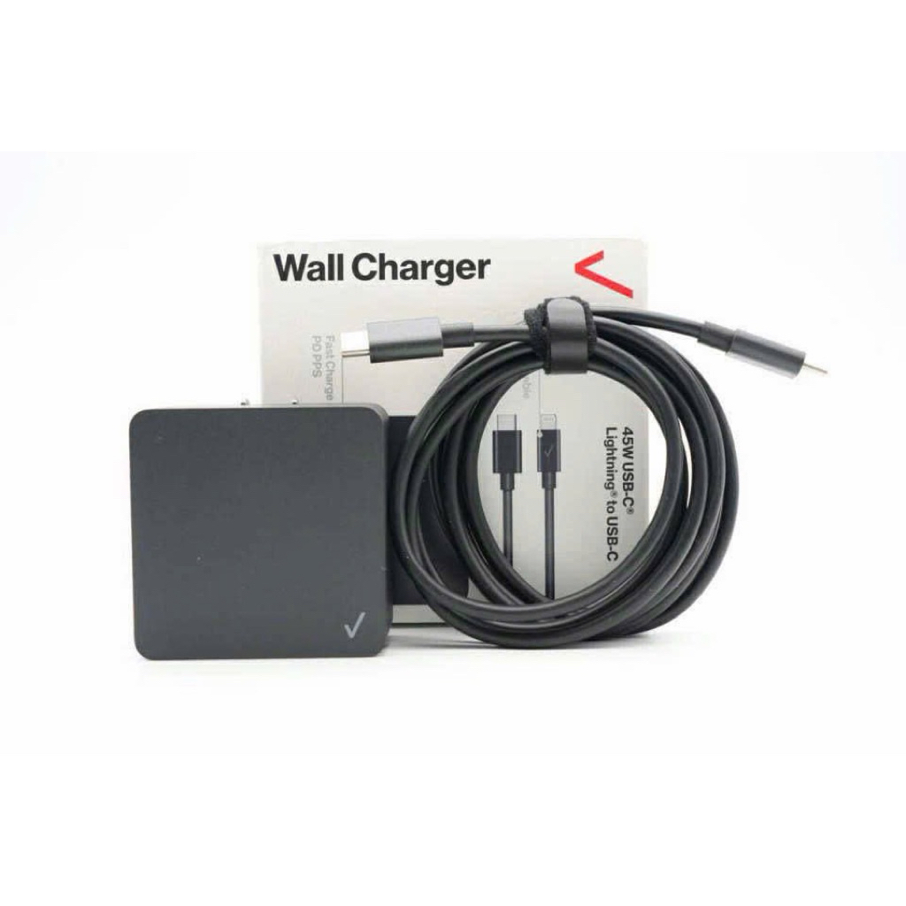 Củ Sạc Nhanh 45W PD 3.0 PPS QC4.0 USB-C Chính Hãng – Sạc Siêu Tốc Cho iP, SS Android, Mac – Kèm Cáp 2m C-C