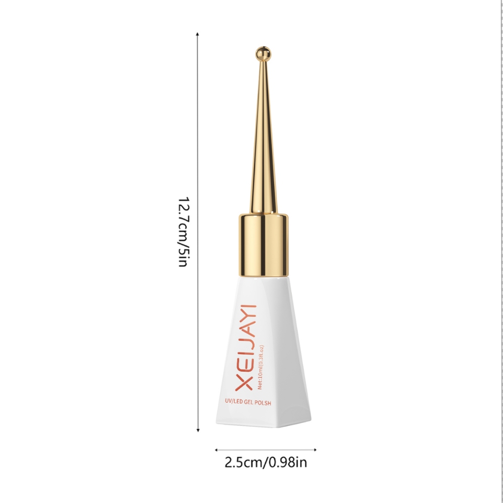 XEIJAYI 10ml – Sơn Gel Móng Màu Trắng Cổ Điển, Bền màu lâu trôi và Thích hợp cho việc Tự làm Nghệ thuật Móng