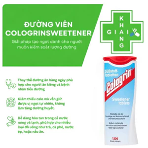 Đường ăn kiêng Cologrin từ Đức giúp kiểm soát đường huyết và cân nặng (Chai 1.200 viên)