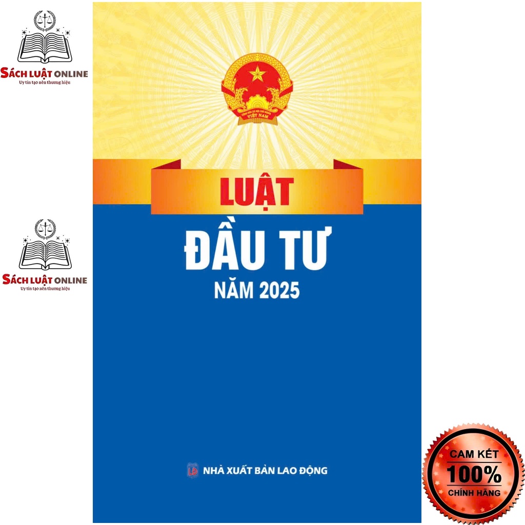 Sách - Luật đầu tư năm 2025 (NXB Lao Động)