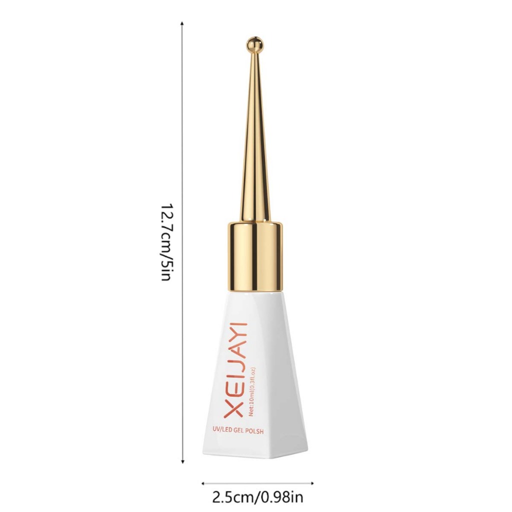 XEIJAYI 10ml - Sơn móng tay dạng gel màu trắng ngà, bền màu và phù hợp sử dụng hàng ngày.