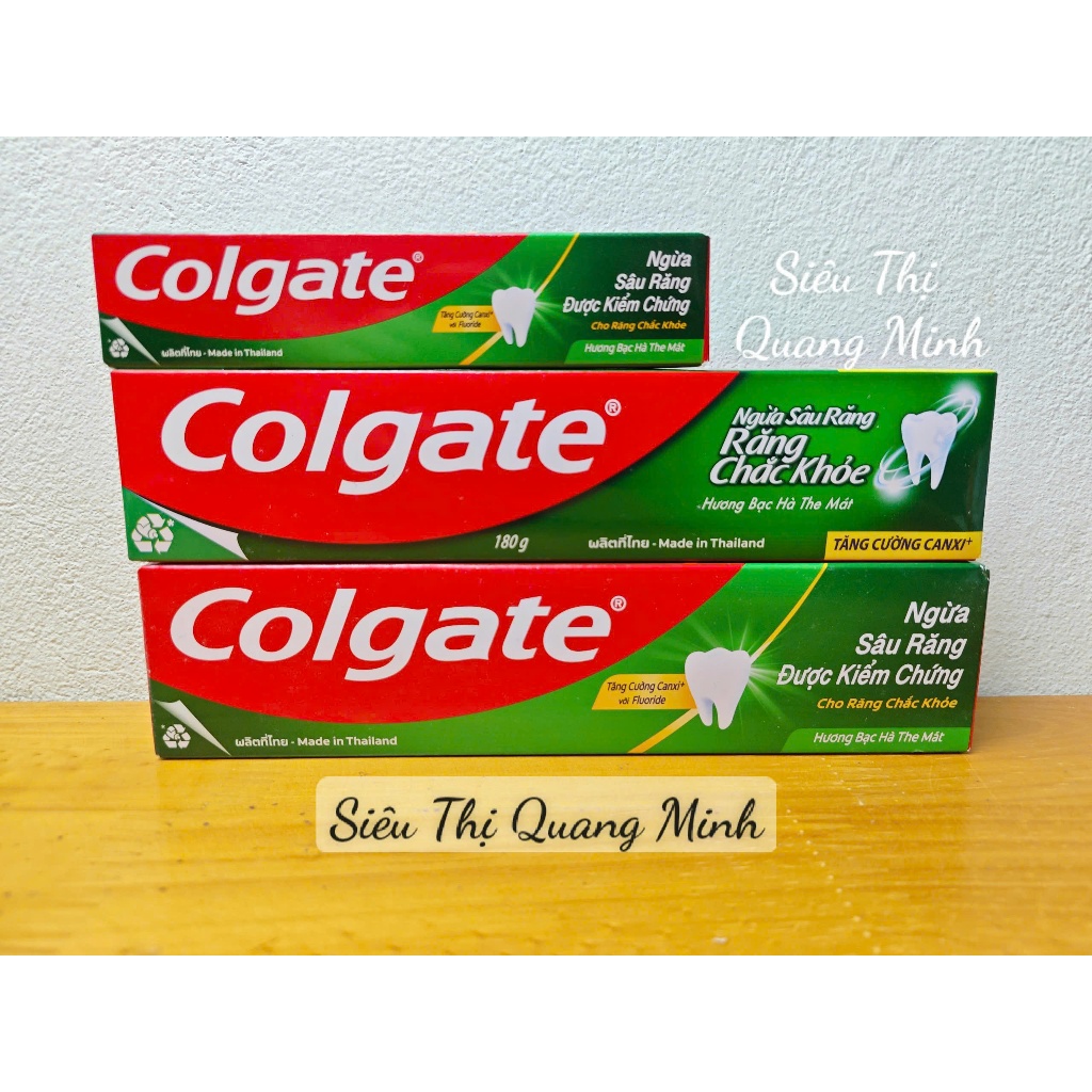 Kem Đánh Răng Colgate Ngừa Sâu Răng Hương Bạc Hà 45g - 180g - 225G