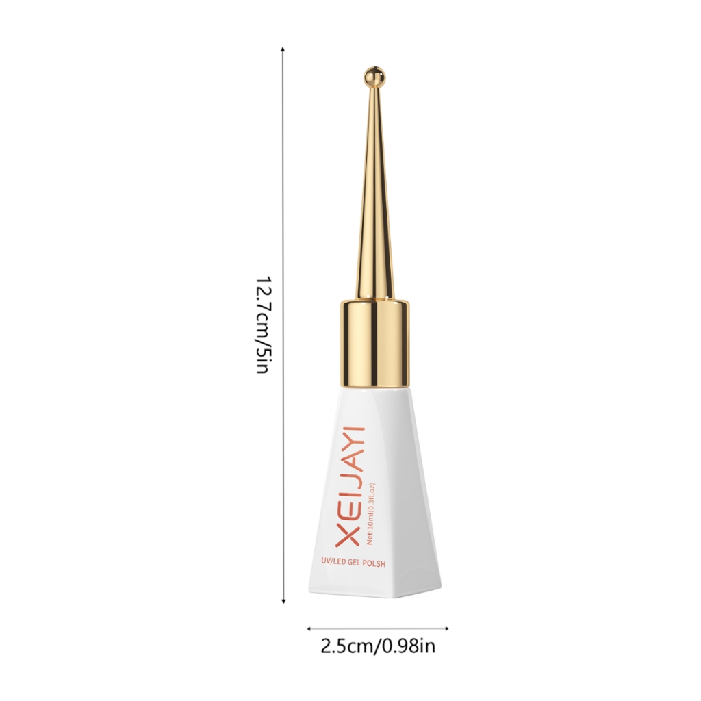 XEIJAYI 10ml - Sơn móng tay dạng gel màu trắng mơ mới, độ bóng lâu trôi, thích hợp cho tiệm nail và sử dụng tại nhà.