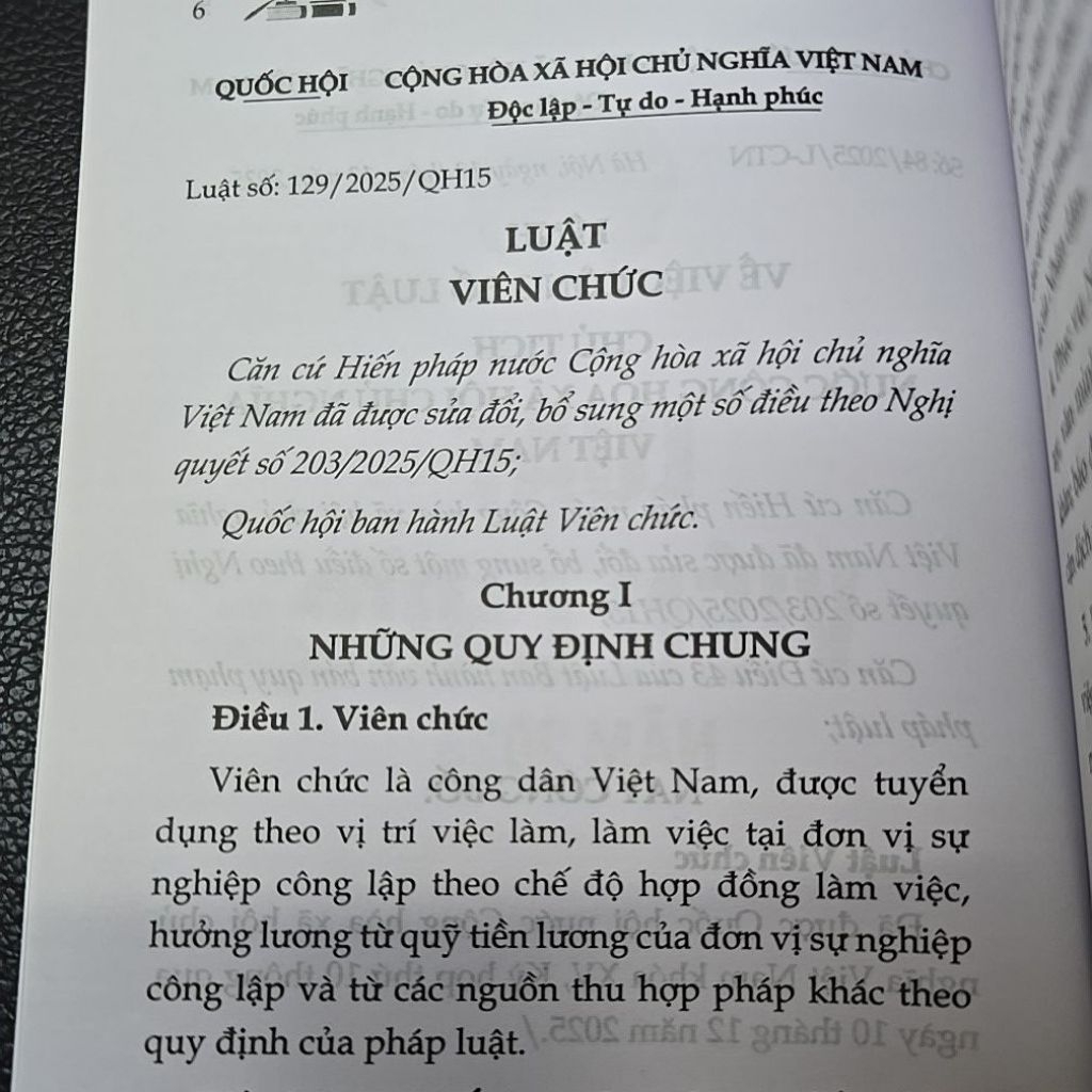 Sách - Luật viên chức năm 2025 (NXB Lao động)