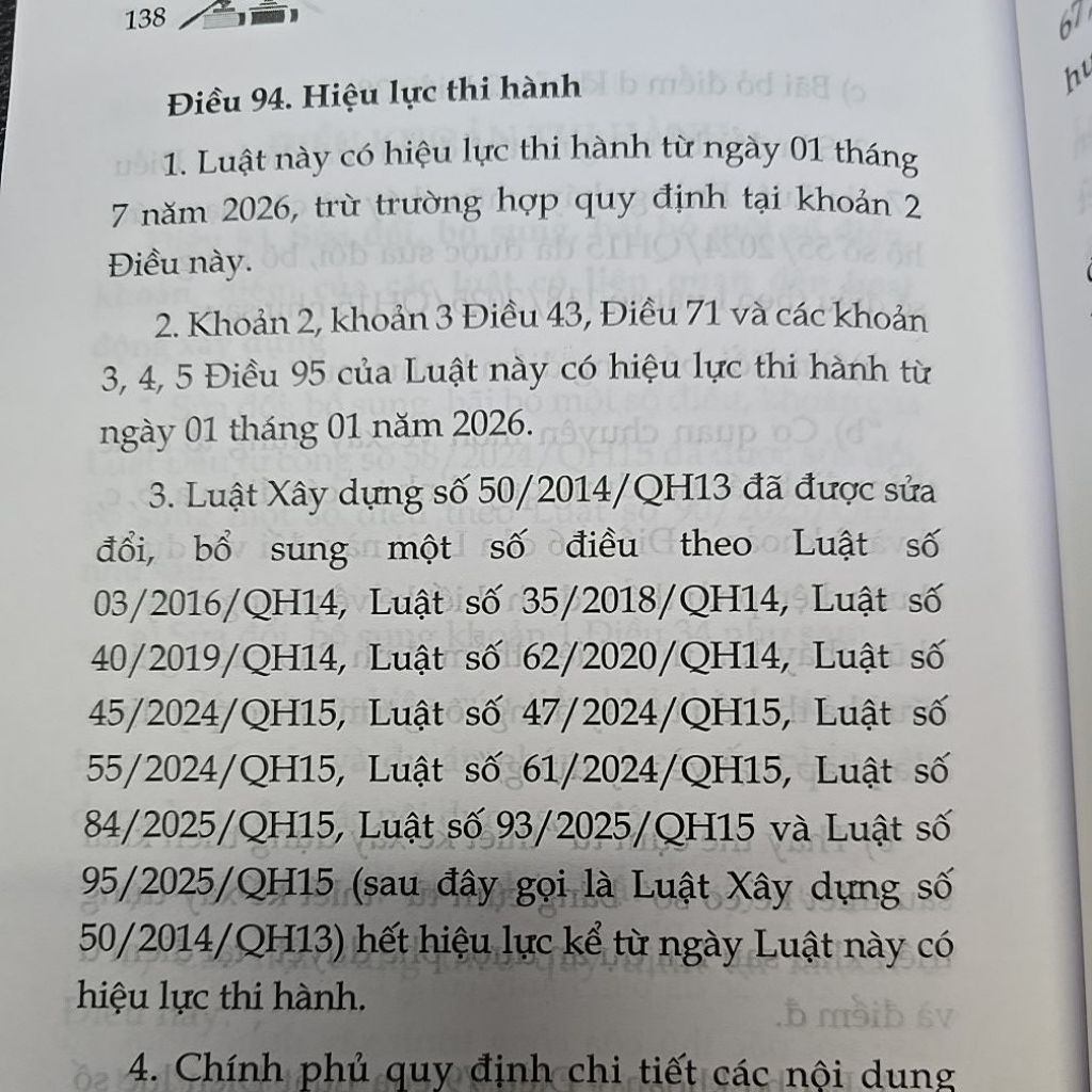 Sách - Luật xây dựng năm 2025 (NXB Lao động)