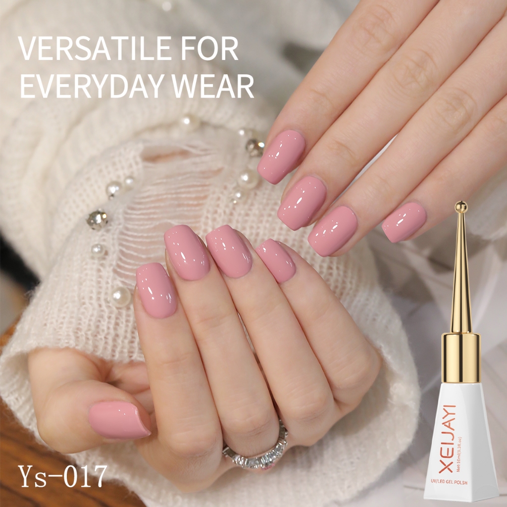 XEIJAYI 10ml - Sơn móng tay gel màu hồng hoa anh đào, chất lượng cao, phù hợp cho mọi mùa.