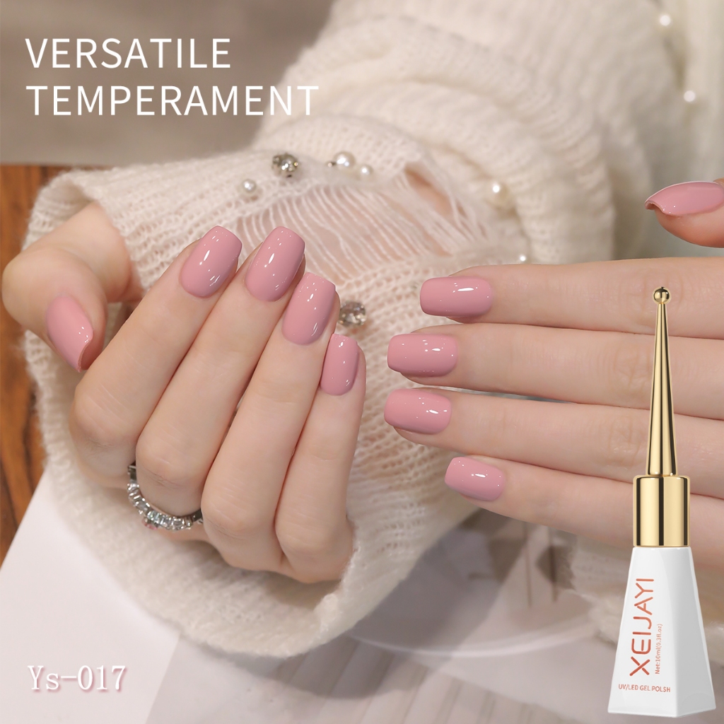 XEIJAYI 10ml - Sơn móng tay gel màu hồng hoa anh đào, chất lượng cao, phù hợp cho mọi mùa.
