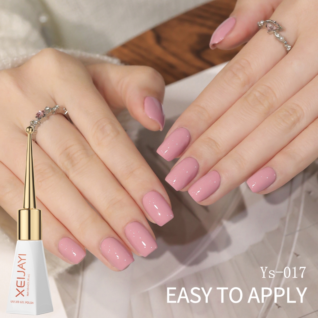 XEIJAYI 10ml - Sơn móng tay gel màu hồng hoa anh đào, chất lượng cao, phù hợp cho mọi mùa.